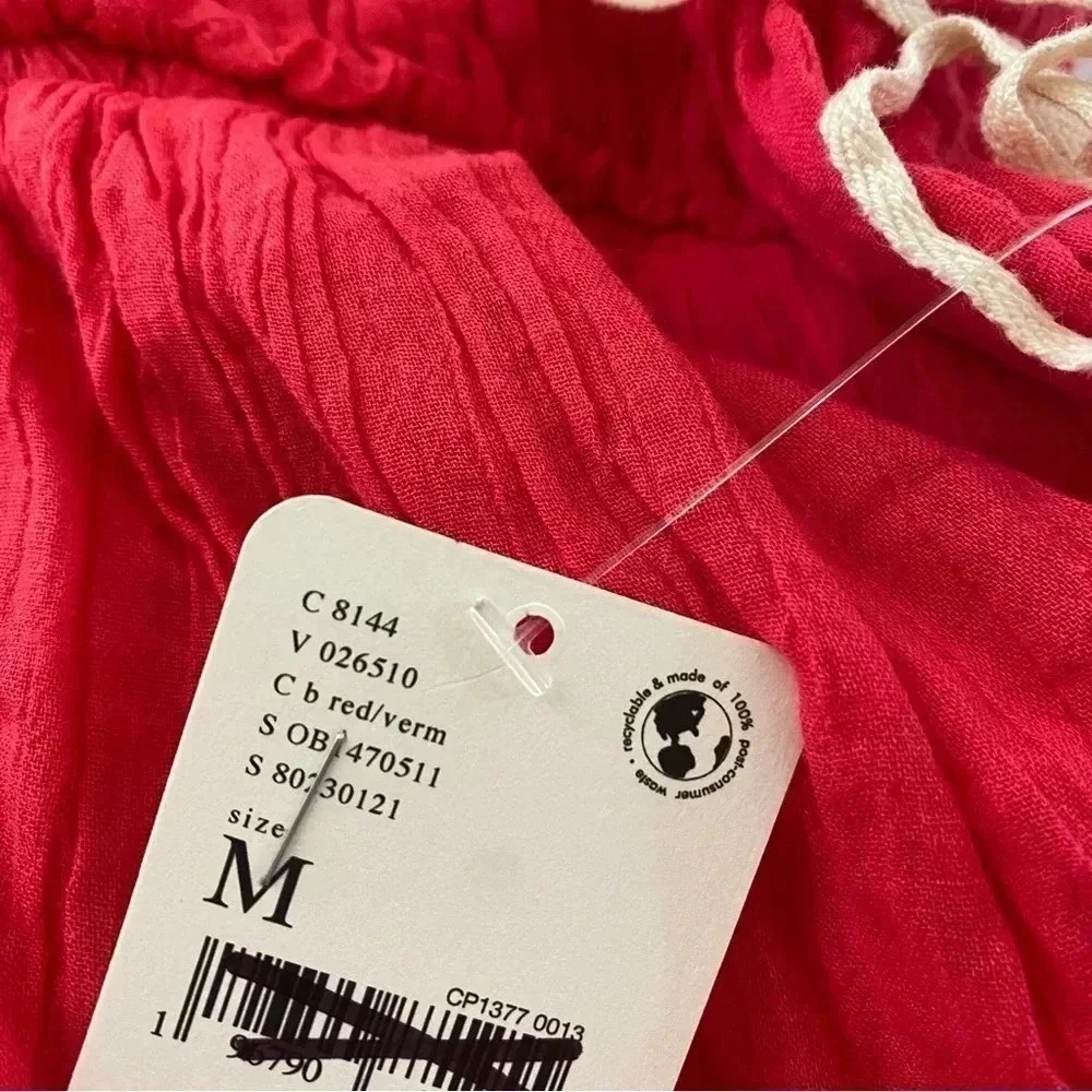 NWT Free People Taking Sides Maxi Dress in Red Roses Medium